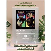 Портреты картины репродукции на заказ - Gorillaz - Shes My Collar (feat. Kali Uchis) - постер Spotify