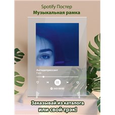 Картина на холсте по фото Модульные картины Печать портретов на холсте Face - Антидепрессант - постер Spotify