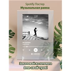 Картина на холсте по фото Модульные картины Печать портретов на холсте Ssshhhiiittt - Не жалею - постер Spotify