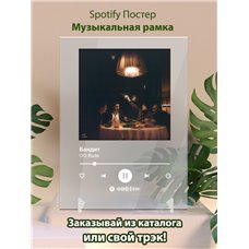 Картина на холсте по фото Модульные картины Печать портретов на холсте OG Buda - Бандит - постер Spotify