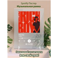 Портреты картины репродукции на заказ - Payton - Rich boy - постер Spotify