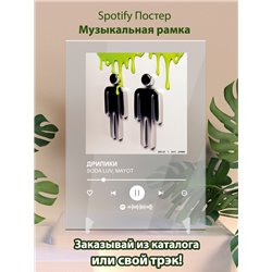SODA LUV, MAYOT - ДРИПИКИ - постер Spotify - Модульная картины, Репродукции, Декоративные панно, Декор стен