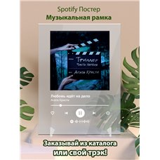 Картина на холсте по фото Модульные картины Печать портретов на холсте Агата Кристи - Любовь идёт на дело - постер Spotify