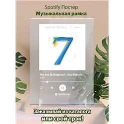 BTS - We are Bulletproof the Eternal ДВОЕТОЧИЕ - постер Spotify - Модульная картины, Репродукции, Декоративные панно, Декор стен