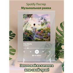 ROCKET - She Wants - постер Spotify - Модульная картины, Репродукции, Декоративные панно, Декор стен