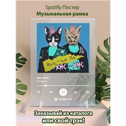 кис-кис - Подруга - постер Spotify - Модульная картины, Репродукции, Декоративные панно, Декор стен