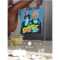 Портреты картины репродукции на заказ - кис-кис - Подруга - постер Spotify