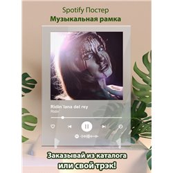 Ridin`lana del rey - Ridin` - постер Spotify - Модульная картины, Репродукции, Декоративные панно, Декор стен