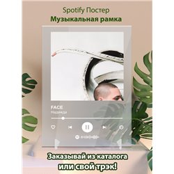 FACE - Надежда - постер Spotify - Модульная картины, Репродукции, Декоративные панно, Декор стен