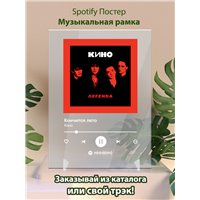 Портреты картины репродукции на заказ - Кино - Кончится лето - постер Spotify