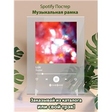 Картина на холсте по фото Модульные картины Печать портретов на холсте Rocket - LUV - постер Spotify