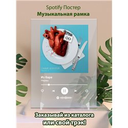Нервы - Из бара - постер Spotify - Модульная картины, Репродукции, Декоративные панно, Декор стен