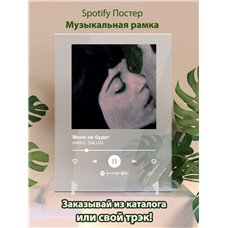Картина на холсте по фото Модульные картины Печать портретов на холсте ANIKV, SALUKI - Меня не будет - постер Spotify