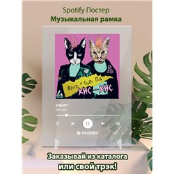 кис-кис - кирилл - постер Spotify - Модульная картины, Репродукции, Декоративные панно, Декор стен
