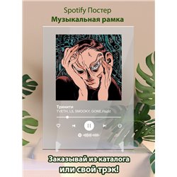 TVETH, LIL SMOOKY, GONE.Fludd - Тринити - постер Spotify - Модульная картины, Репродукции, Декоративные панно, Декор стен
