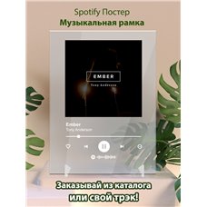 Картина на холсте по фото Модульные картины Печать портретов на холсте Tony Anderson - Ember - постер Spotify