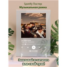 Картина на холсте по фото Модульные картины Печать портретов на холсте Тони Раут, Yltramarine - La Vida Loca - постер Spotify