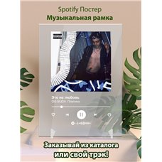 Картина на холсте по фото Модульные картины Печать портретов на холсте OG BUDA Платина - Это не любовь - постер Spotify