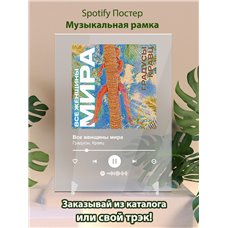 Картина на холсте по фото Модульные картины Печать портретов на холсте Градусы, Кравц - Все женщины мира - постер Spotify