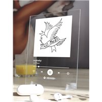 Портреты картины репродукции на заказ - Lil Peep crybaby - постер Spotify