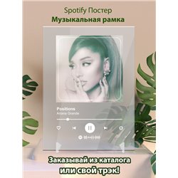 Ariana Grande - Positions - постер Spotify - Модульная картины, Репродукции, Декоративные панно, Декор стен