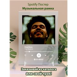 The Weeknd - Heartless - постер Spotify - Модульная картины, Репродукции, Декоративные панно, Декор стен