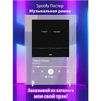 Портреты картины репродукции на заказ - T-fest Truwer- На волну - постер Spotify