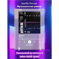 Eminem - Infinite - постер Spotify - Модульная картины, Репродукции, Декоративные панно, Декор стен