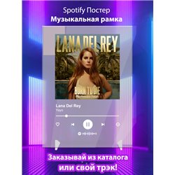 Lana Del Rey - Yayo - постер Spotify - Модульная картины, Репродукции, Декоративные панно, Декор стен
