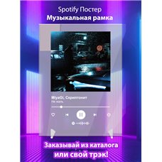 Картина на холсте по фото Модульные картины Печать портретов на холсте Скриптонит, MiyaGi - Не жаль - постер Spotify