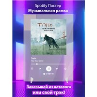 Портреты картины репродукции на заказ - Train - Hey Soul sister - постер Spotify