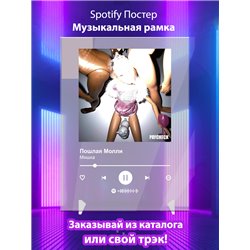 Пошлая Молли - Мишка - постер Spotify - Модульная картины, Репродукции, Декоративные панно, Декор стен
