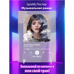 Слово Жизни Music - Песня Есфирь - постер Spotify - Модульная картины, Репродукции, Декоративные панно, Декор стен