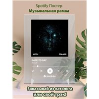 Портреты картины репродукции на заказ - AITCH - SAFE TO SAY - постер Spotify