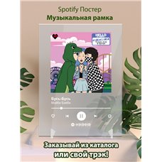 Картина на холсте по фото Модульные картины Печать портретов на холсте Мэйби Бэйби - Бусь бусь - постер Spotify
