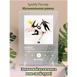 Bumble Beezy - Дайджест - постер Spotify - Модульная картины, Репродукции, Декоративные панно, Декор стен