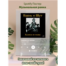 Картина на холсте по фото Модульные картины Печать портретов на холсте Король и Шут - Камнем по голове - постер Spotify