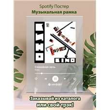 Картина на холсте по фото Модульные картины Печать портретов на холсте Кино - Спокойная ночь - постер Spotify