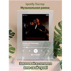 Картина на холсте по фото Модульные картины Печать портретов на холсте Макс Корж - Жизнь не Голливуд - постер Spotify