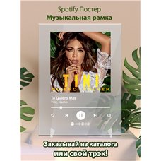 Картина на холсте по фото Модульные картины Печать портретов на холсте TINI, Nacho - Te Quiero Mas - постер Spotify