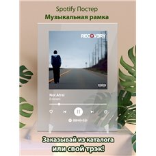 Картина на холсте по фото Модульные картины Печать портретов на холсте Eminem - Not Afraid - постер Spotify