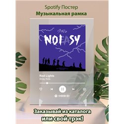 Stray Kids - Red Lights - постер Spotify - Модульная картины, Репродукции, Декоративные панно, Декор стен
