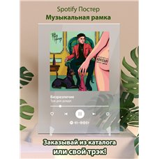 Картина на холсте по фото Модульные картины Печать портретов на холсте Три дня дождя - Безразличие - постер Spotify
