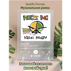 Noize MC - Вселенная бесконечна - постер Spotify - Модульная картины, Репродукции, Декоративные панно, Декор стен