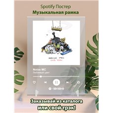 Картина на холсте по фото Модульные картины Печать портретов на холсте Noize MC - Любимый цвет - постер Spotify
