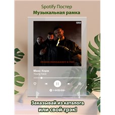 Картина на холсте по фото Модульные картины Печать портретов на холсте Макс Корж - Young haze - постер Spotify