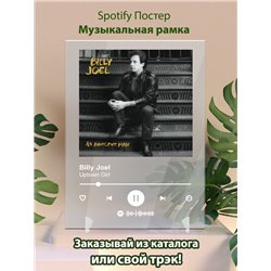 Billy Joel - Uptown Girl - постер Spotify - Модульная картины, Репродукции, Декоративные панно, Декор стен