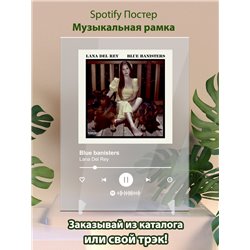 Lana Del Rey - Blue banisters - постер Spotify - Модульная картины, Репродукции, Декоративные панно, Декор стен