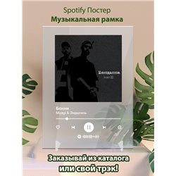 Miyagi Эндшпиль Бонни - постер Spotify - Модульная картины, Репродукции, Декоративные панно, Декор стен