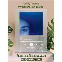 FACE, Squirrel Flower - Лиза - постер Spotify - Модульная картины, Репродукции, Декоративные панно, Декор стен